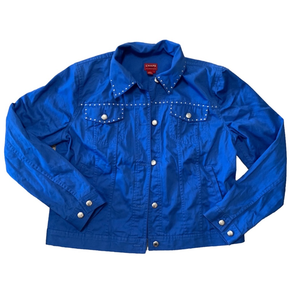 Chaps denim blue lightweight jean jacket!